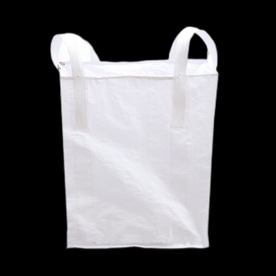Beyaz Üst Kaldırma FIBC Toplu Çantalar Nefes Alabilir 1 Tonluk Dumpy Çantalar